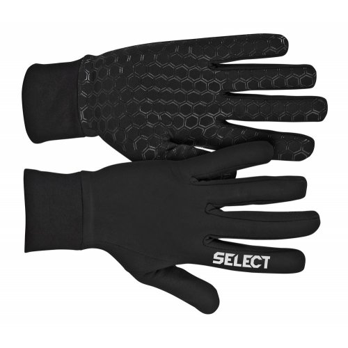 Рукавички ігрові SELECT Players gloves (009) чорний, 9 (M)