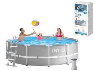 Бассейн каркасный 26716 NP Intex (1) размер 366x99 см, фильтр-насос 2006 л/ч, объем воды &ndash; 8503л, в коробке