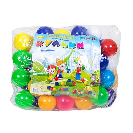Набір дитячий "Кульки маленькі" в сумці 100 шт, 7 см, 026/1 (3) "BAMSIC"