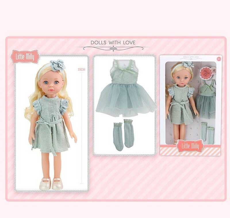 Кукла высотою 33 см (91098 G) платье, носки, обруч