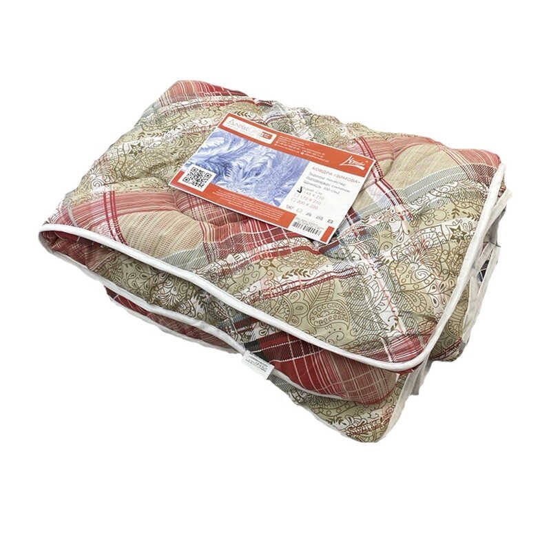 Одеяло "Зимнее" 2,0 2020086 ткань полиэстер, синтепон (350г/м2) 175х210 см., цветная (1) Homefort