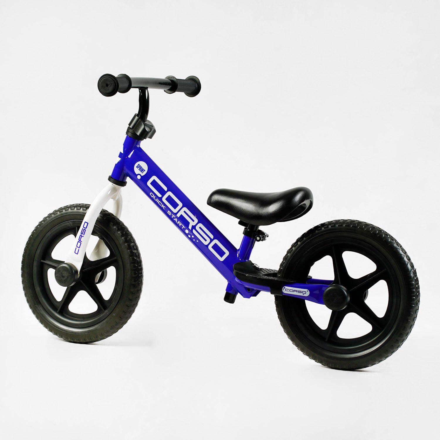 Велобіг з колесами 12" EVA та підставкою для ніг "CORSO SPRINT" (JR-74115) сталева рама