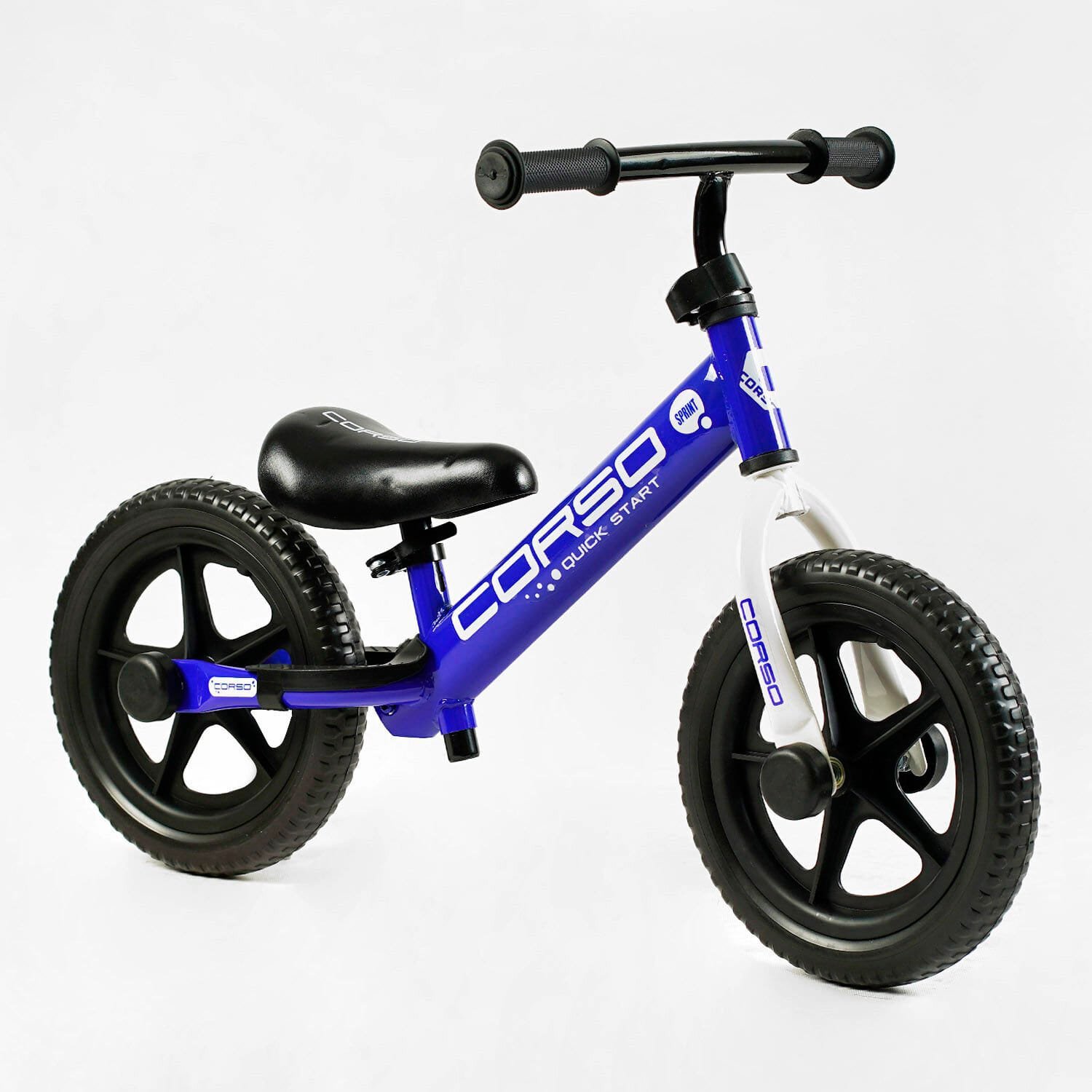 Велобіг з колесами 12" EVA та підставкою для ніг "CORSO SPRINT" (JR-74115) сталева рама