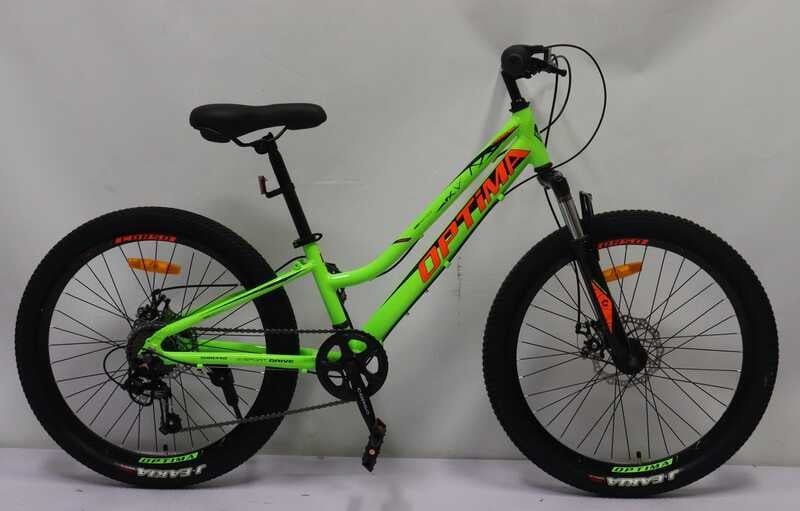 Велосипед Спортивний Corso «OPTIMA» 24" дюйми (TM-24355) рама алюмінієва 11" обладнання Shimano 7 швидкістей