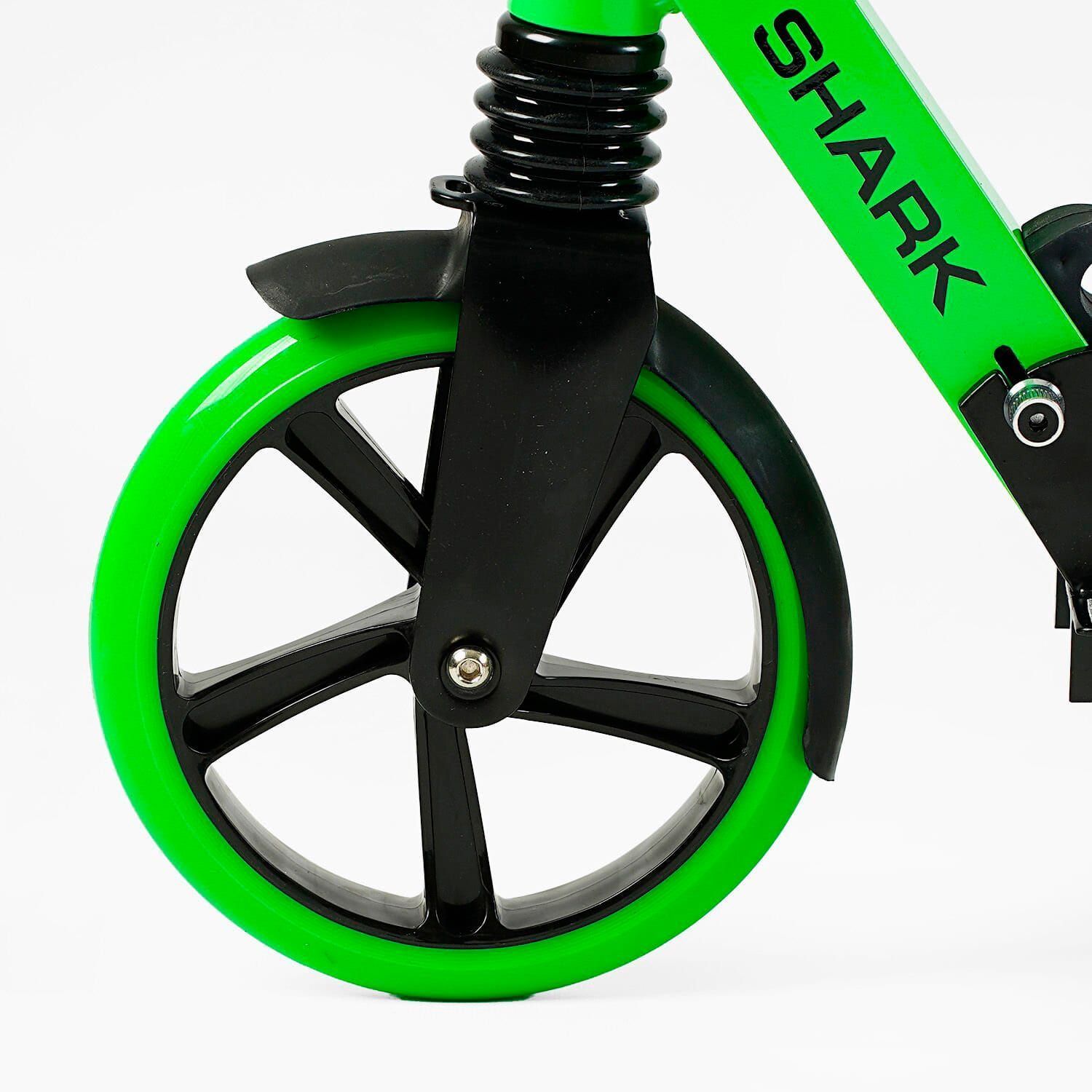 Самокат двухколесный Best Scooter (SH-50730) "SHARK" с ручным тормозом 1 амортизатор
