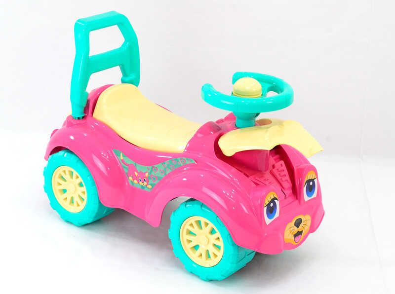 Бебі машина "Кішечка" 0823 (3) колір малиновий, / ЦІНА ЗА 1 ШТ / "Technok Toys"