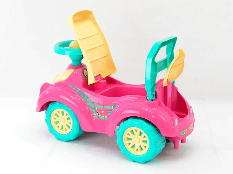 Бебі машина "Кішечка" 0823 (3) колір малиновий, / ЦІНА ЗА 1 ШТ / "Technok Toys"