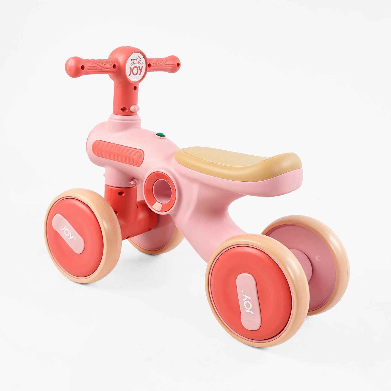Велобег от 1 года на 4-х колесах (JOY TL-89-367) рама пластиковая, украинская озвучка и подсветка