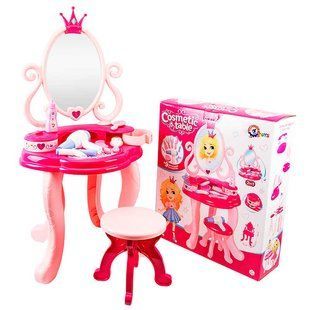 Дитячий "Косметичний столик" (8683) "Technok Toys" 9 аксесуарів, стілець