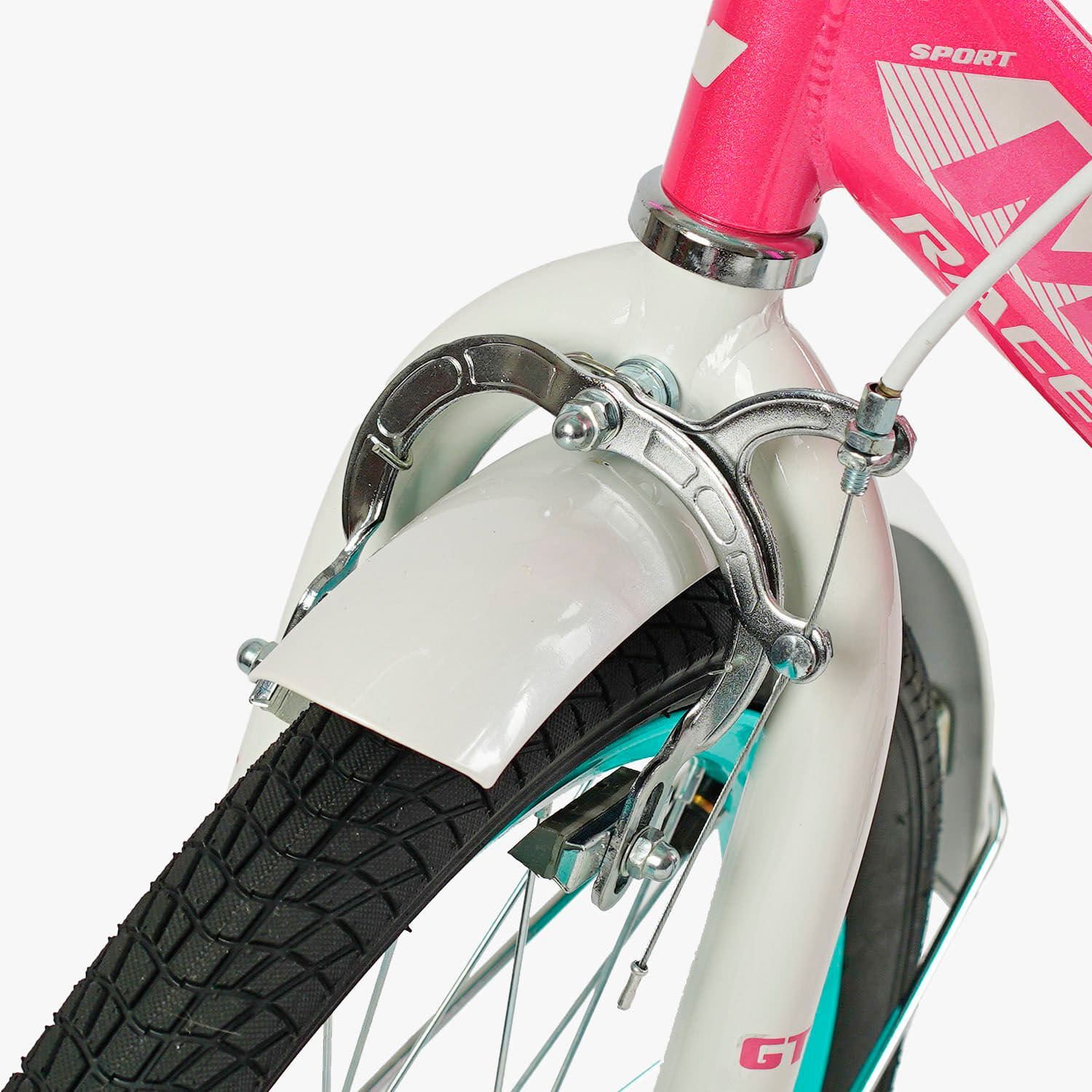 Велосипед двоколісний 20" дюймів з ручним гальмом"CORSO" MAXIS (CL-20652) кошик, дзвіночок, додаткові колеса