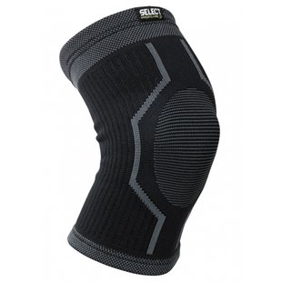 Наколінник SELECT Elastic Knee Support (009) чорн/сірий, XL