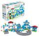 "Конструктор" Технок 8447 (15) "Technok Toys" отделение полиции, 180 деталей, патрульная машина, минивэн, вертолет, в коробке