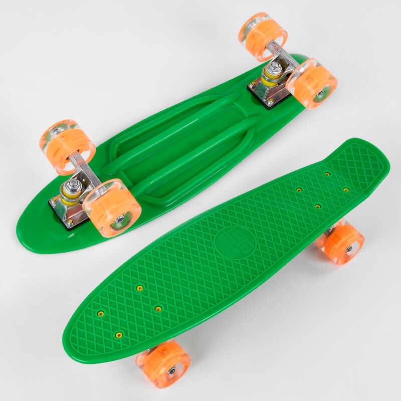 Скейт Пенні борд 1705 Best Board, дошка = 55см, колеса PU зі світлом, діаметр 6 см
