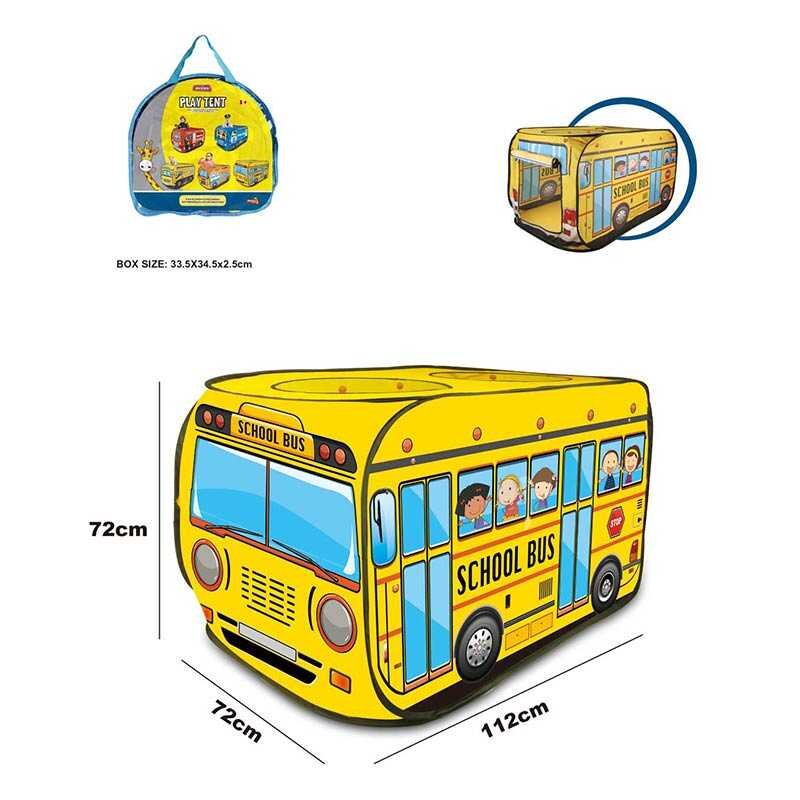 Палатка 606-8014 D (48) "Школьный автобус", 112х72х72 см, в сумке