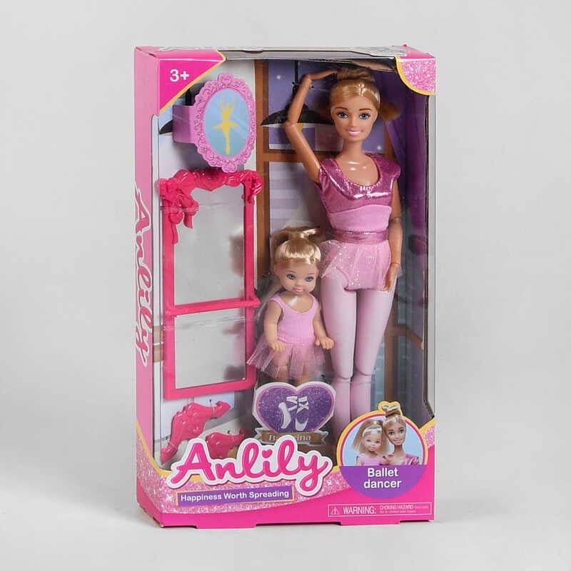 Набор кукол 99239 (48/2) "Балерины", 2 куклы, мебель, в коробке