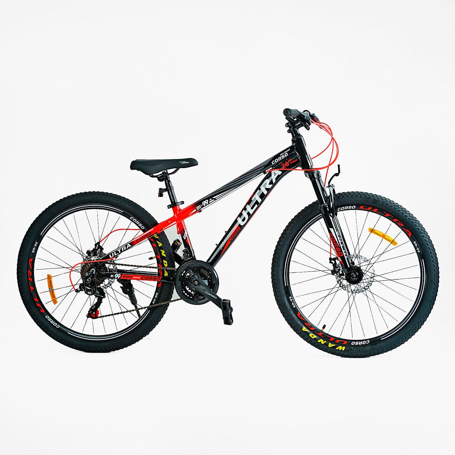 Спортивний велосипед Corso «ULTRA» 26 дюймів (UL-26326) рама алюмінієва 13’’, обладнання Shimano 21 швидкість