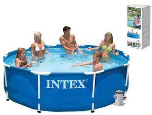 Intex Басейн каркасний 28202 NP (1) фільтр-насос /мережа 220-240 В/ 530гал/год, /6 + років /56999/ 305*76 см