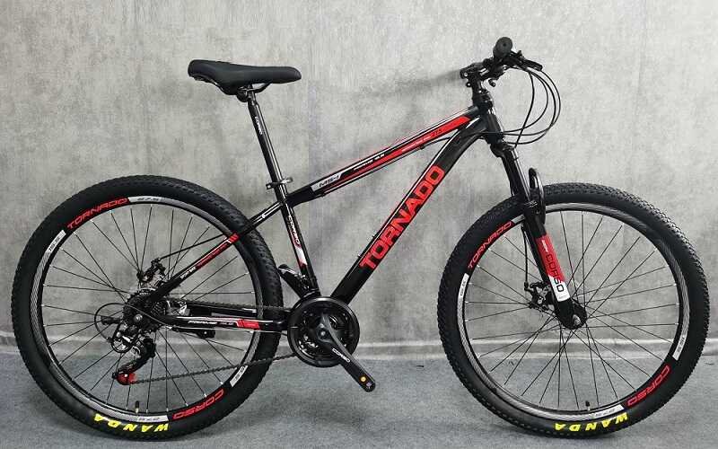 Велосипед Спортивный Corso 27.5 дюймов TORNADO (TR-27639) стальная рама 15.5’’, переключатели Shimano, 21 скорость