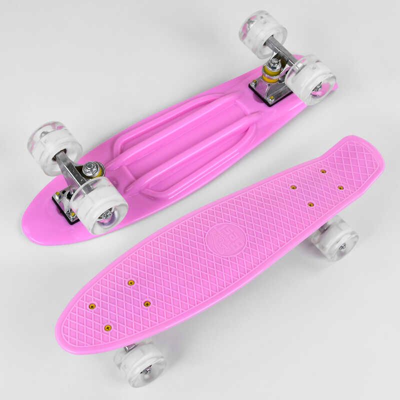Скейт Пенни борд 3805 Best Board, доска=55см, колёса PU со светом, диаметр 6см