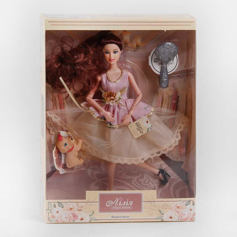 Лялька Лілія ТК - 10456 (48/2) "TK Group", "Принцеса стилю", улюленець, аксесуари, в коробці
