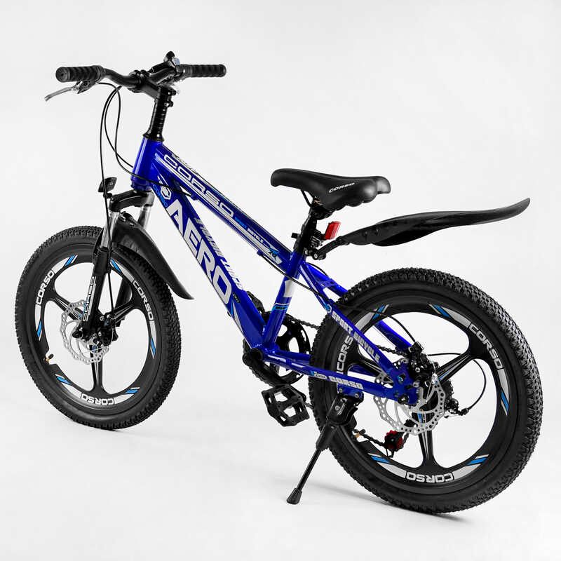 Дитячий спортивний велосипед 20'' CORSO «AERO» (11755) сталева рама, обладнання Saiguan, 7 швидкостей