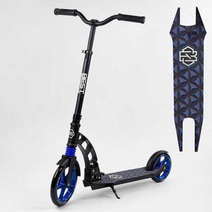 Самокат двоколісний "Best Scooter" 81 246 колеса PU, d переднього колеса - 230мм, d заднього колеса - 180мм, 1 амортизатор передній