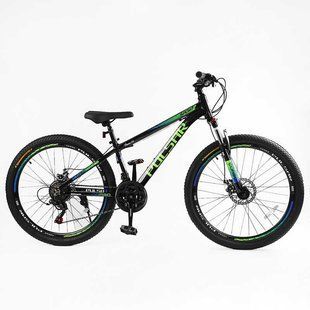 Велосипед Спортивний Corso &laquo;PULSAR&raquo; 26" дюймів PL-26407 (1) рама алюмінієва 13&rsquo;&rsquo;, обладнання Shimano 21 швидкість, зібран на 75