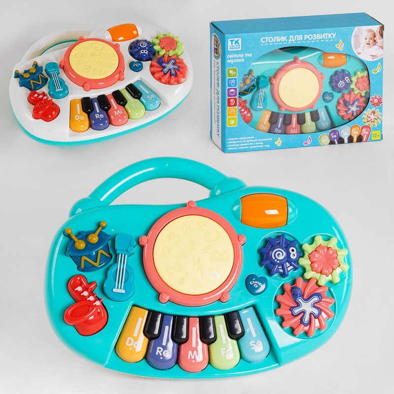 Детское пианино "TK Group" (23101) 2 цвета, подсветка, звуки, мелодии, колыбельные, в коробке