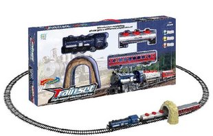 Залізниця 2212-10 (36/3) "Паровоз", на батарейках, 21 елемент, довжина колій 1,45 см, 2 вагони, звук, тунель, у коробці
