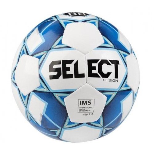 М’яч футбольний SELECT Fusion IMS (012) біл/голубий, 3