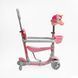 Самокат біговел з батьківською ручкою 5в1 (P-63700) Best Scooter, захисний бампер, колеса зі світлом