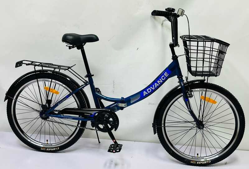 Велосипед складной Corso 24'' Advance (AD-24003) односкоростной, складная стальная рама 14''