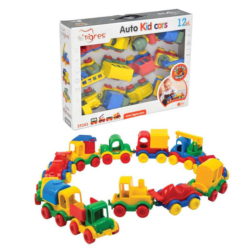 Набор детский машинок "Kids cars" (39243) 12 шт."Тигрес"