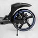 Самокат двухколесный с ручным тормозом и амортизаторами "Best Scooter" (90166-B) фара, колеса полиуретановые