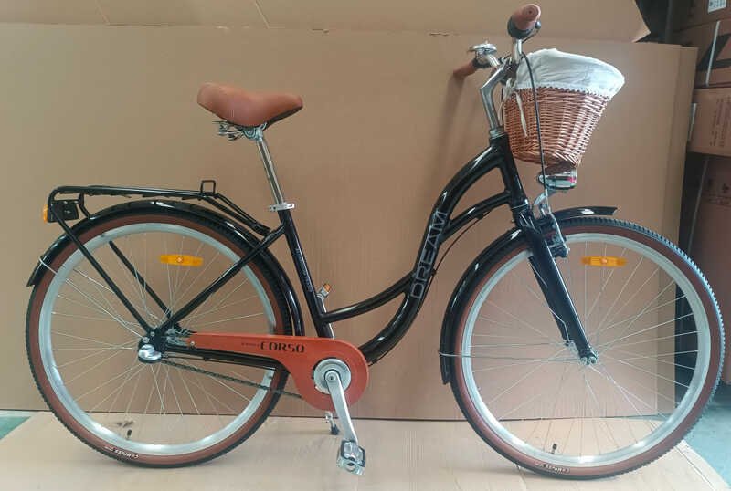 Велосипед міський Corso "Dream" DM-28707 (1) обладнання Shimano Nexus-3, 3 швидкості, алюмінієва рама, кошик, фара