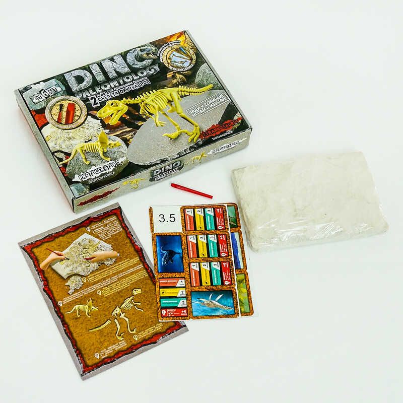 Набір для проведення розкопок "DINO PALEONTOLOGY" DP-01-01,02,03,04,05 (5) 5 видів "Danko toys"