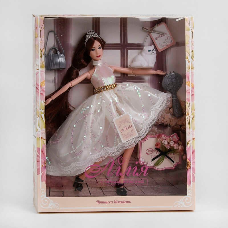 Лялька Лілія ТК - 10768 (48/2) "TK Group", "Принцеса Ніжність", улюбленець, аксесуари, в коробці