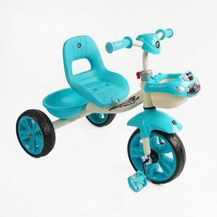 Детский трехколесный велосипед (BS-60985) Best Trike колеса EVA переднее 10&rdquo;, заднее 8&rdquo;, стальная рама, УКР. ВЗУЧИВАНИЕ, корзина, в коробке