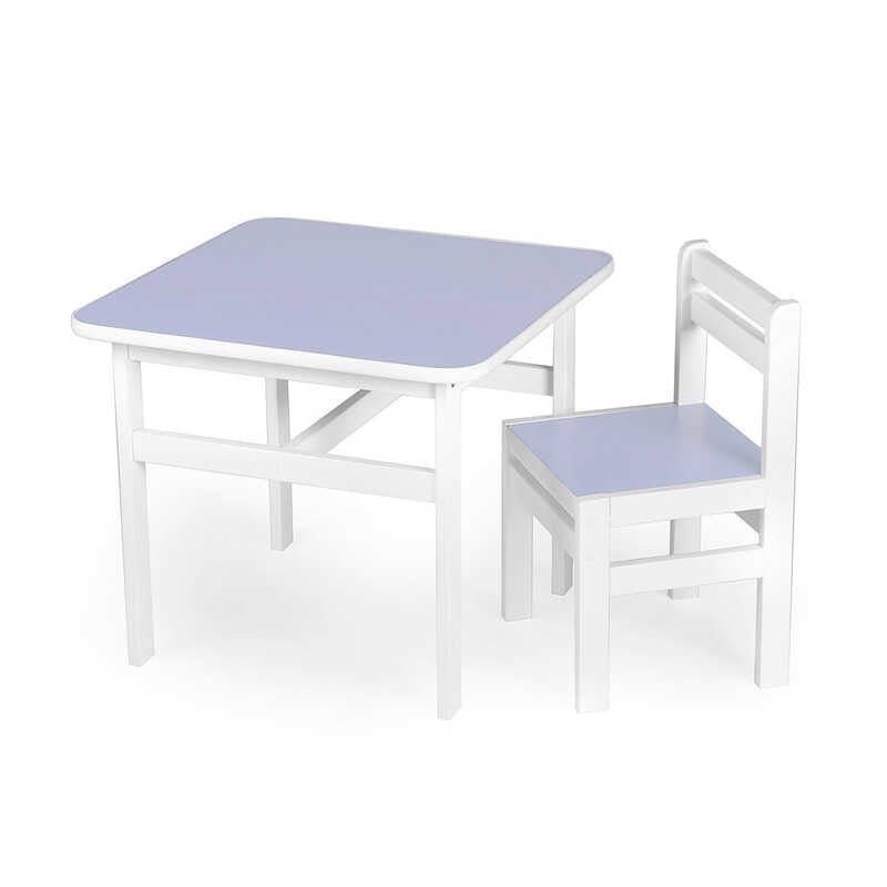 Стіл + стільчик дитячий, колір - фіолетовий (лаванда) DS-SP03 (1) у плівці