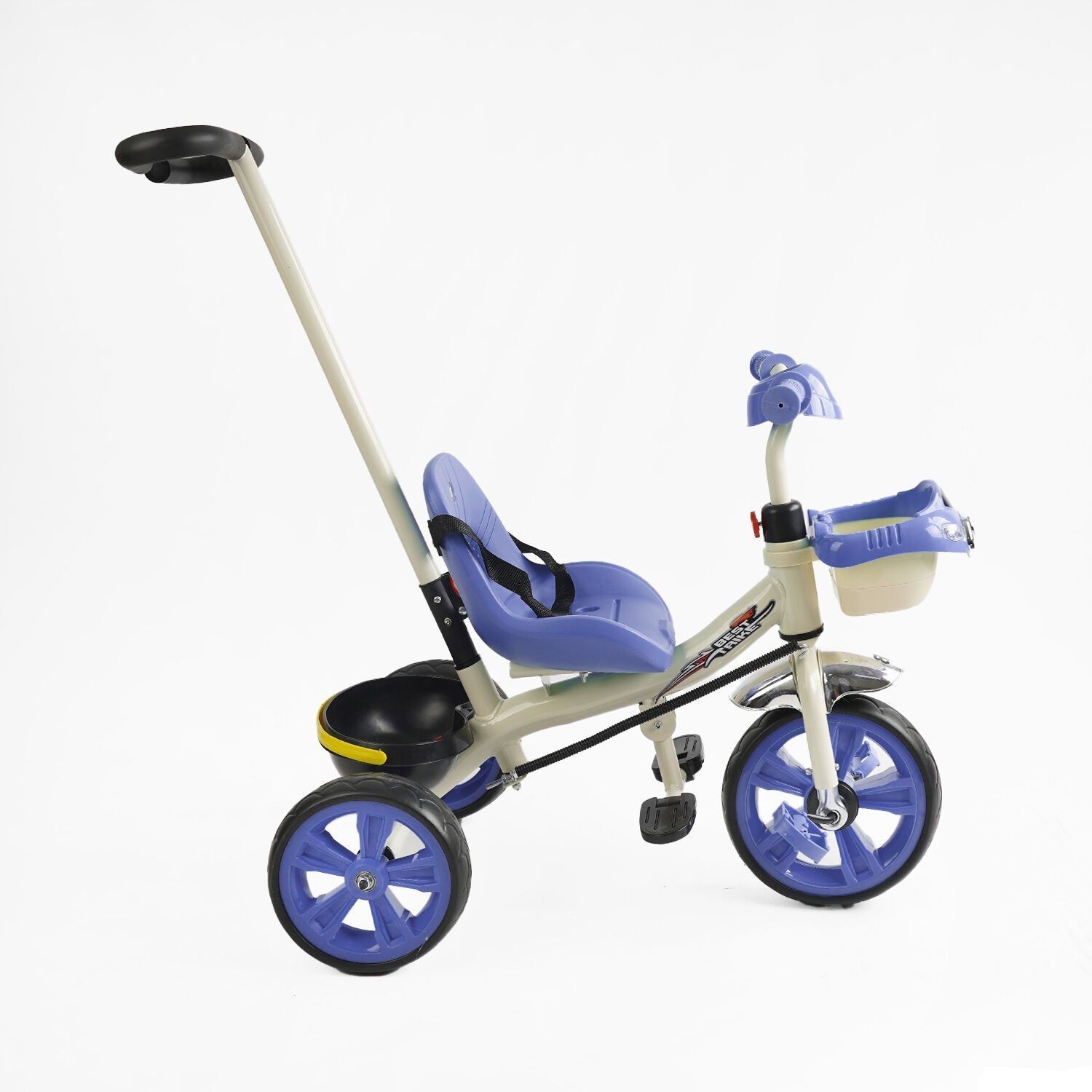 Дитячий велосипед з батьківською ручкою (BS-70362) Best Trike колеса EVA переднє 10&rsquo;&rsquo;, заднє 8&rsquo;&rsquo;, сталева рама, українське озвучування