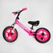 Велобег для девочки CORSO (28631) стальная рама, колесо 12" EVA подставка для ножек, подножка