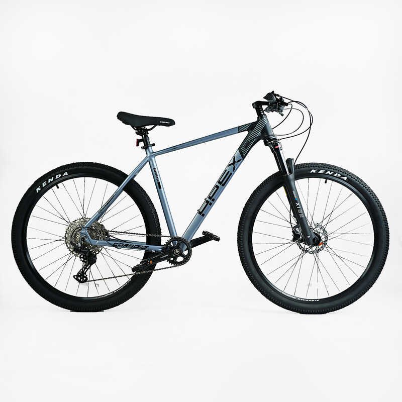 Велосипед Спортивний Corso "APEX" PX-29157 (1) рама алюмінієва 21``, обладнання Shimano Deore 12 швидкостей, вилка Santour повітряна, зібран на 75