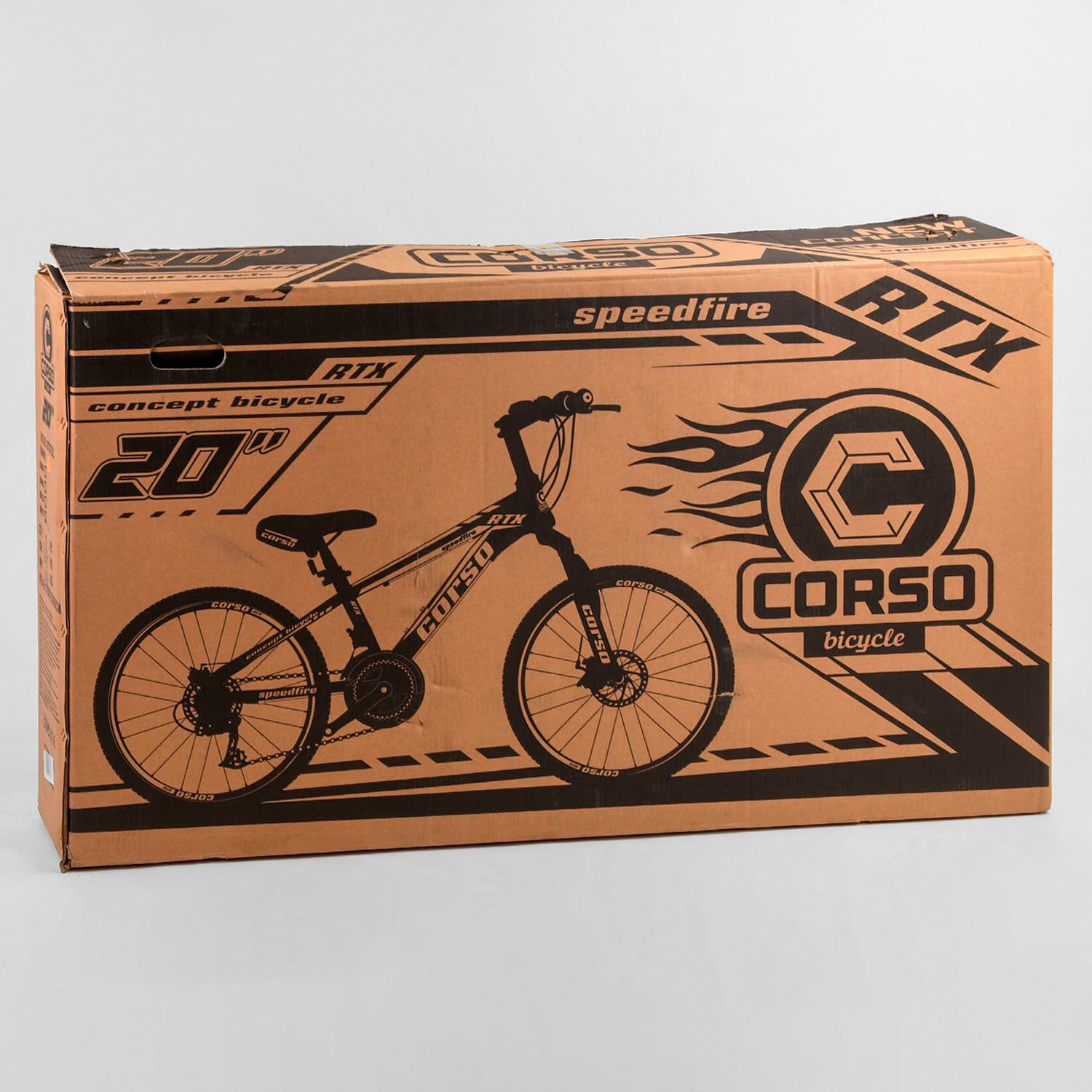 Велосипед Спортивний CORSO 20"дюймів (98627) рама металева 11'', 21 швидкість, зібраний на 75%