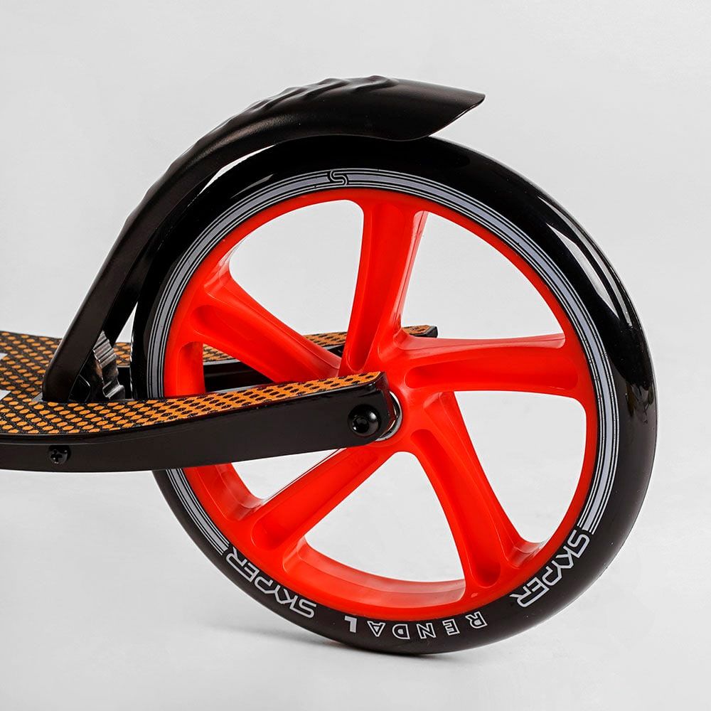 Самокат двоколісний для дітей "Skyper" (NL - 14792) алюмінієва рама, колеса PU 200 мм, ручне гальмо