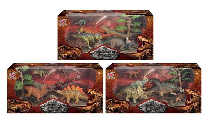 Набір динозаврів Q 9899-225 (12/2) 3 види, 8 елементів, в коробці