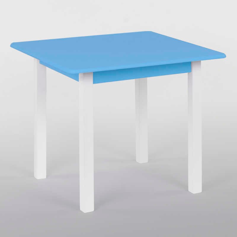 Столик 60 * 60 колір блакитний (1) висота 52 см "Ігруша"