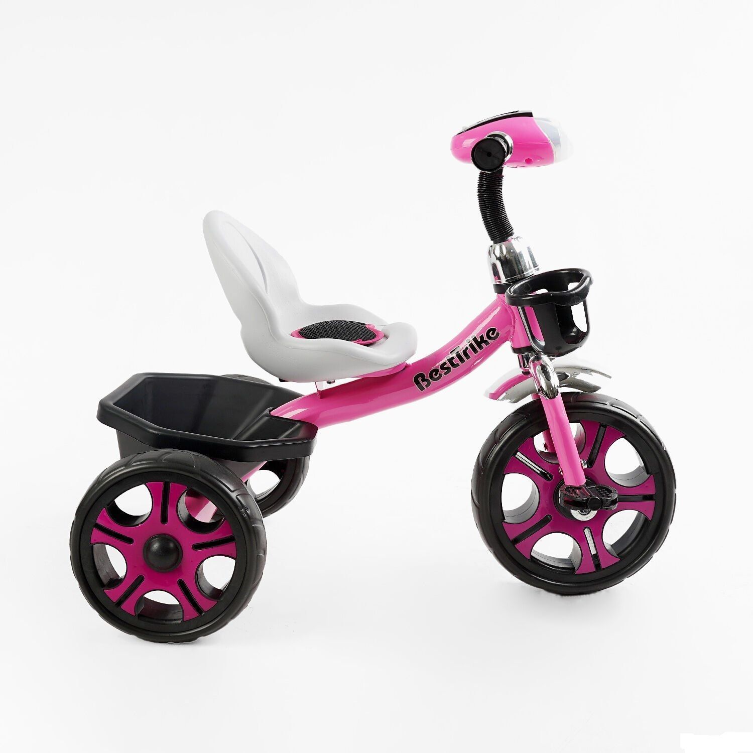 Детский трехколесный велосипед (BS-22603) Best Trike колеса EVA переднее 12&rdquo;, заднее 10&rdquo;, стальная рама, фара с музыкой и светом