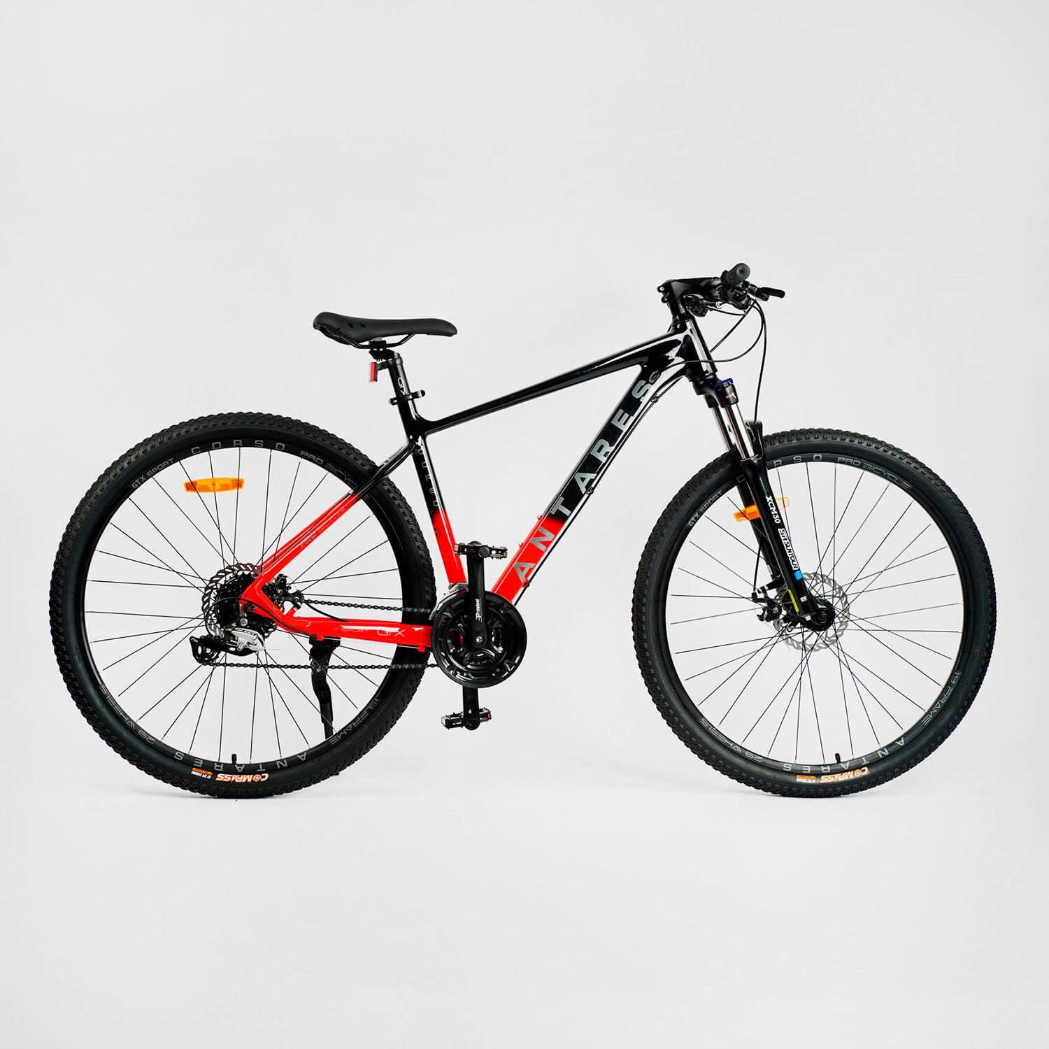 Велосипед Спортивный Corso "Antares" 29" (AR-29090) рама алюминиевая 19", оборудование Shimano Altus, вилка Suntour, 24 скоростей