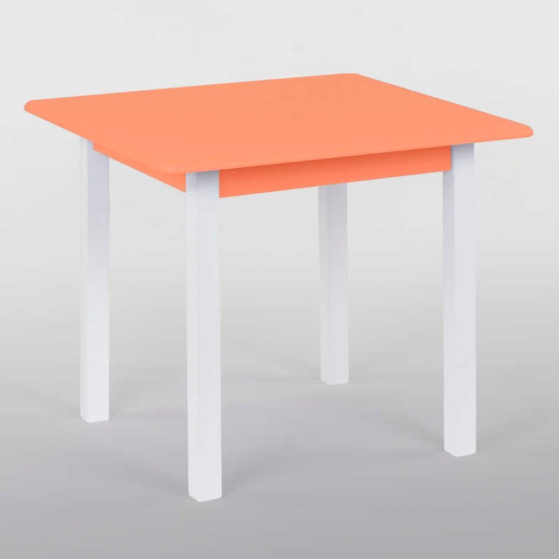 Столик 60 * 60 колір помаранчевий (1) висота 52 см "ІГРУША"