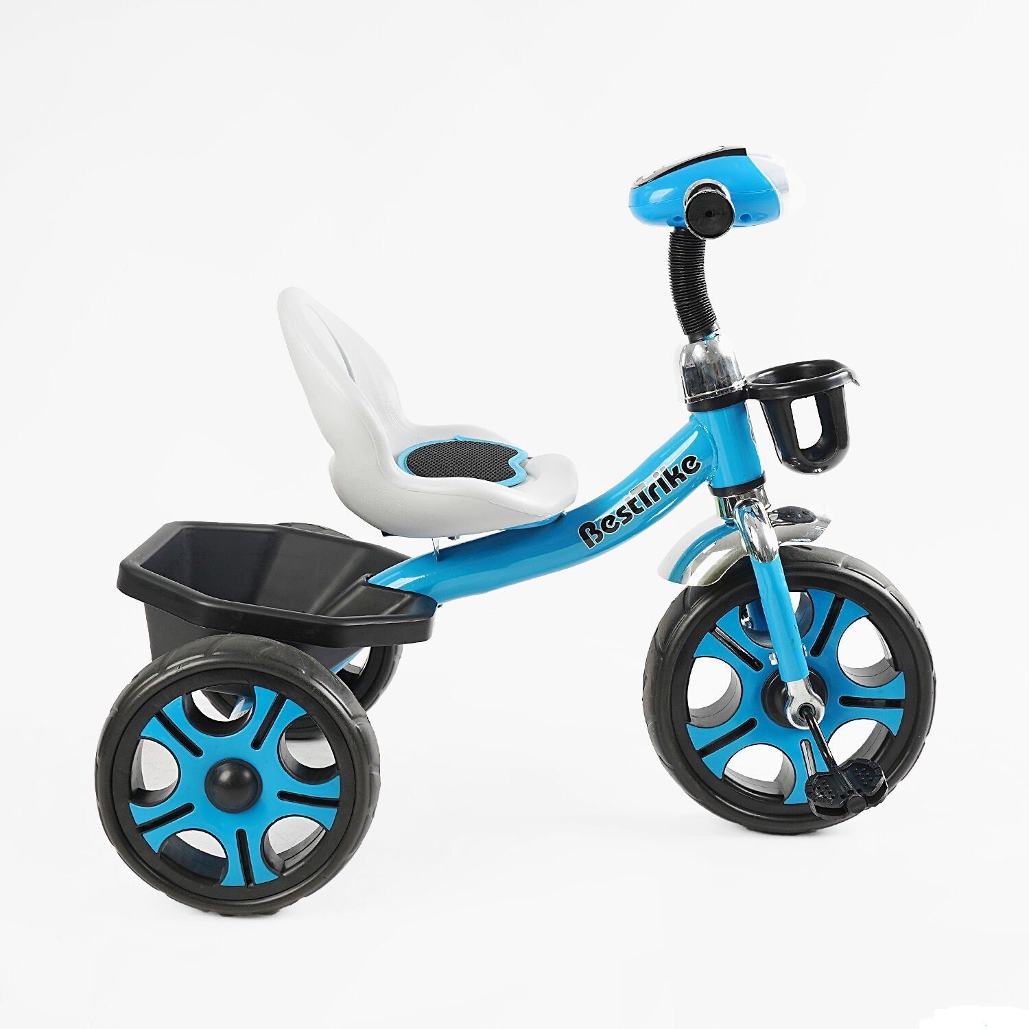Детский трехколесный велосипед (BS-24513) Best Trike колеса EVA переднее 12&rdquo;, заднее 10&rdquo;, стальная рама, фара с музыкой и светом